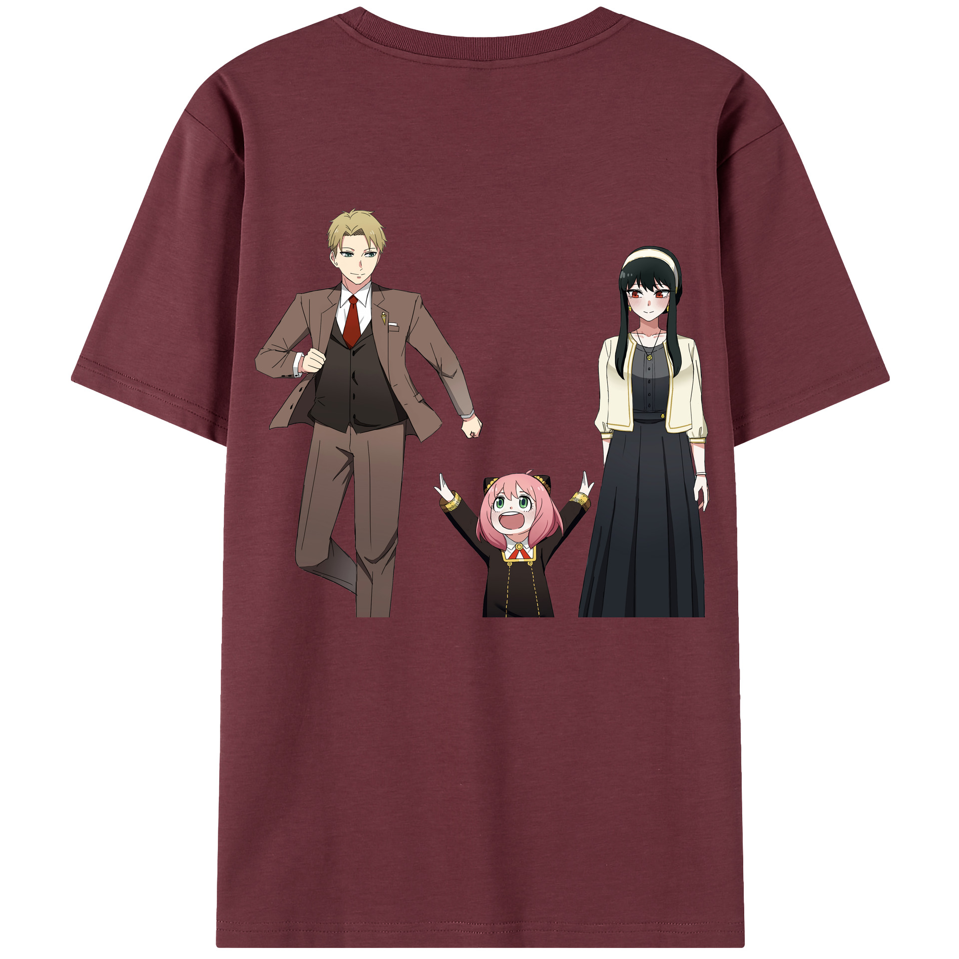 （画像用） SPY×FAMILY间谍家家酒 綿100％半袖Tシャツ（背面プリント）